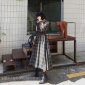 E15北京品牌羽絨服尾貨批發市場折扣女裝 深圳褲頭尾貨倉庫批發市場深藍色休閑套裝