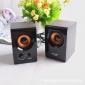 連想220V有源2.0木質音箱 低音木質電腦桌面喇叭speaker 音響