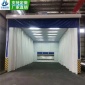 華恩廠家 電動折疊移動式伸縮噴漆房 大型軌道式汽車打磨房無塵漆房定制