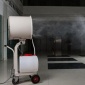 工業(yè) 養(yǎng)殖手推式離心噴霧機 降溫 除塵 防靜電 紡織電子廠**